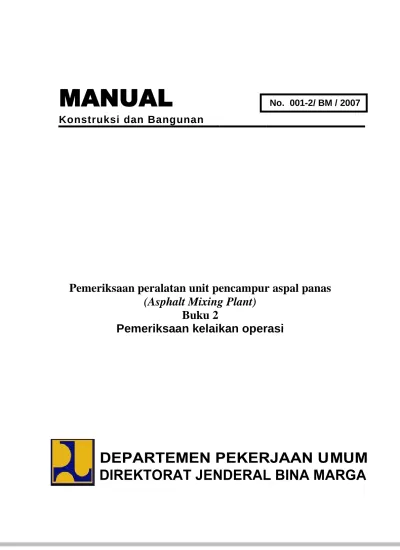 Pemeriksaan AMP Buku 2 Kelaikan Operasi