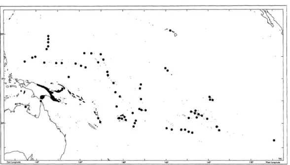 FIG. 6.-The  distribution  of  Gehyra  oceanica  (after  Bauer,  1994). 
