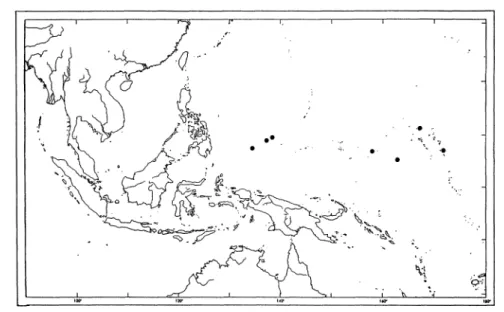 FIG. 9.-The  distribution  of  Lepidodactyus  moestus. 
