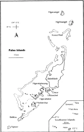 FIG. 2.-The  main  islands  of  the  Palau  archipelago. 