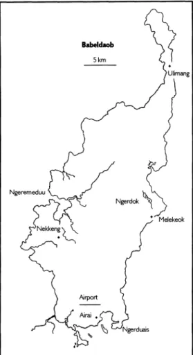 FIG. 3.  The  island of  Babeldaob,  Republic of  Palau. 