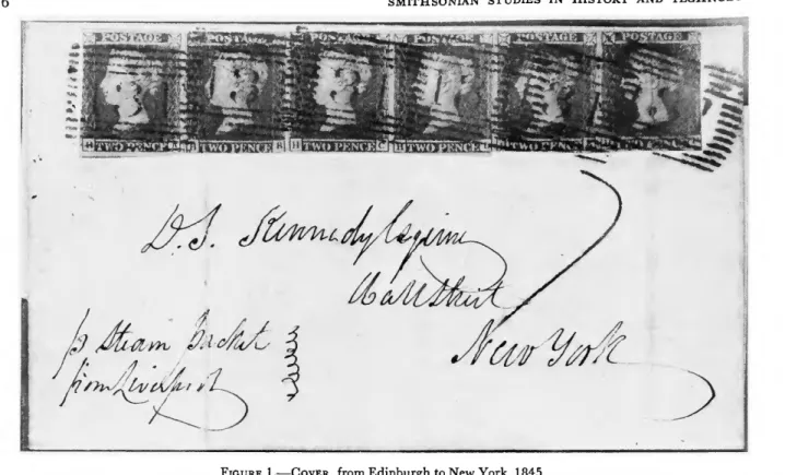 FIGURE 1.—COVER, from Edinburgh to New York, 1845. 