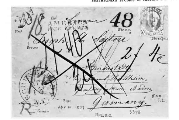FIGURE 10.—COVER, from Schenectady, N.Y., to Baden,  Germany, 1851. (Ashbrook's Special Service) 