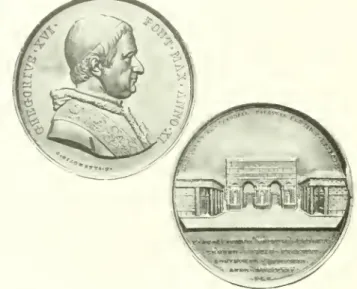 Fig. 35. — P.APAL Rome, Gregory X\'I, medal, year XI