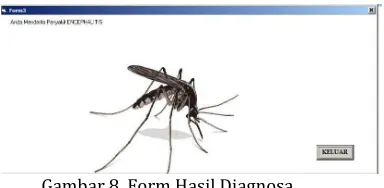 Gambar 8. Form Hasil Diagnosa 