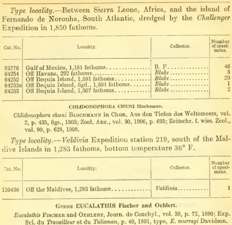 2, p. 435, figs., 1903; Zool. Anz., vol. 30, 1906, p. 695; Zeitschr. f. wiss. Zool., vol