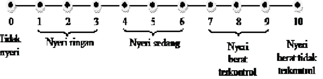 Gambar 2.1 Numeric Rating Scale (NRS) Sumber: Sulistyo, 2013