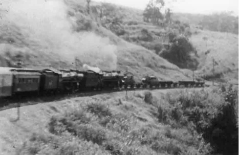 Gambar 1.3: Rangkaian kereta api di Jawa Barat tahun 1951 