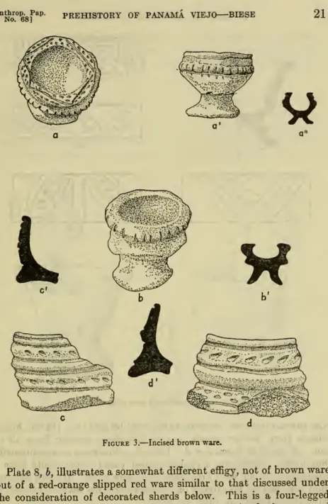 Figure 3. — Incised brown ware.