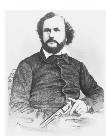 Figure 8.—SAMUEL COLT, 1814-1862. A notable entre- entre-preneur of mid-nineteenth century New England, Colt was  the son of a Hartford textile manufacturer who suffered  severe reverses during the Panic of 1819