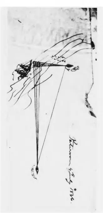Figure 13.—SAMUEL  C O L T ' S INITIAL CONCEPTION OF A TWO- TWO-O B S E R V E R MINEFIELD, DRAWN AT PATERSTWO-ON,  N E W JERSEY, 