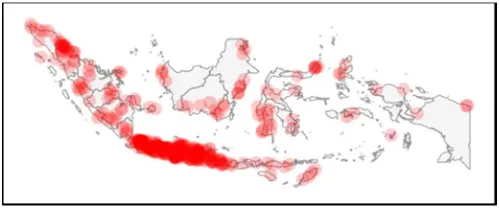 Figure 1. Indonesia Population Density