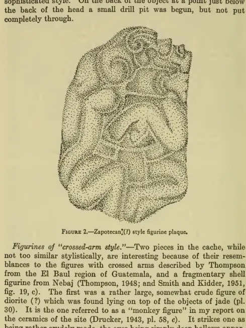 Figure 2. — Zapotecan"(?) style figurine plaque.