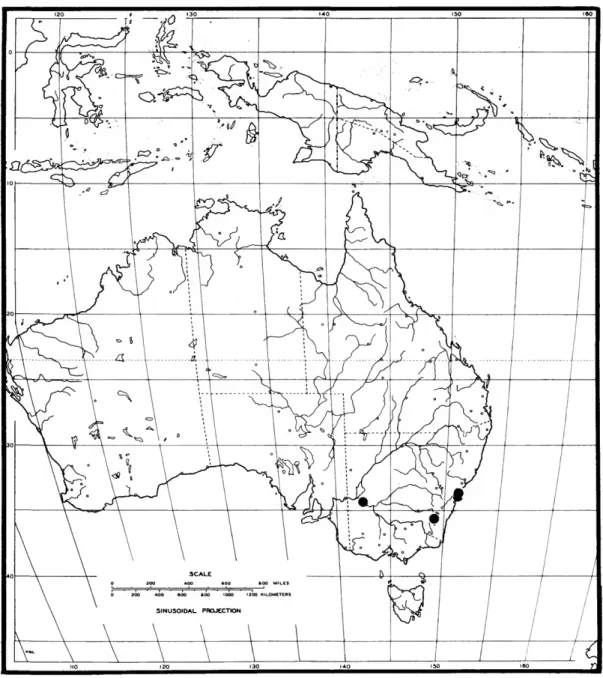 FIGURE 63.—Distribution map for Hecamede (Soikia) bocki.