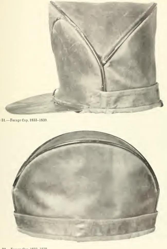 Figure 31.— Forage Cap, 1833-1839.