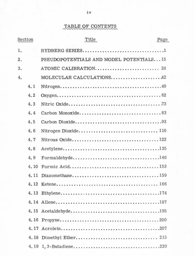 TABLE OF  CONTENTS 