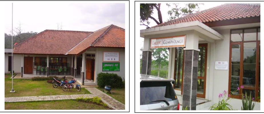 Gambar 8. Bangunan dan Galeri di desa Gemawang sebagai hasil kolaborasi 