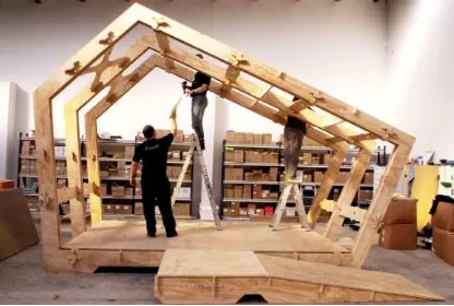 Figure 5. Wikihouse construction (Wikihouse NZ n.d.)