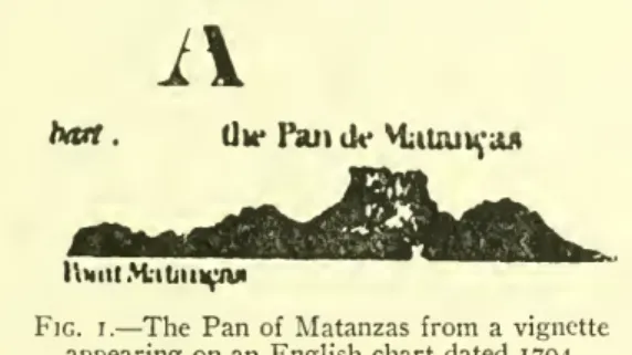 Fig. I. — The Pan of Matanzas from a vignette appearing on an English chart dated 1794.