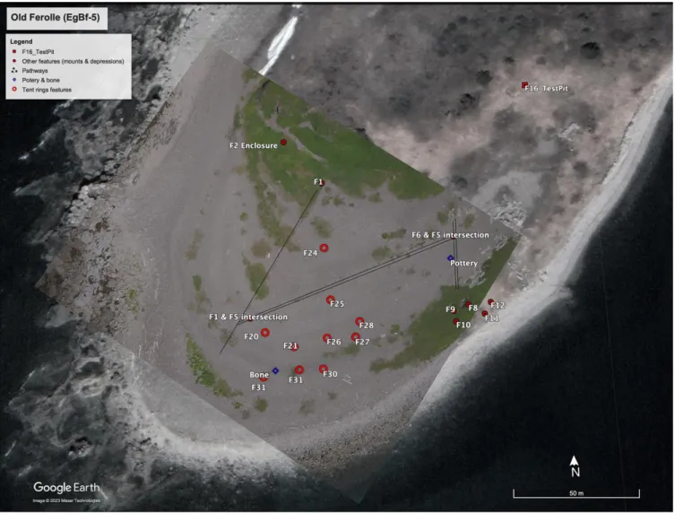 Table II. Old Ferolle GPS data