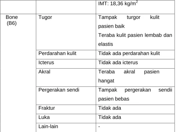 Tabel 3.1 Pengkajian Primer (B1-B6) 