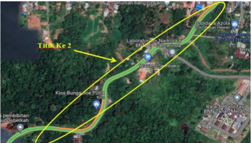 Gambar 3. 4 Titik Kedua Lokasi Penelitian  Sumber Google Maps 2023 