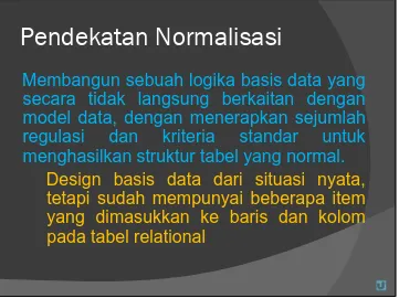 tabel yang telah diketahui atau denganlangsungRelationship (ER)