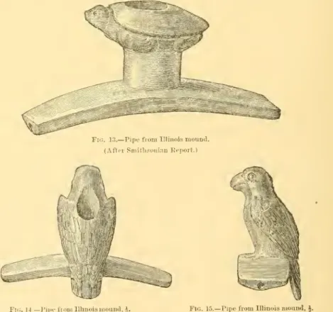Fig. 13. — Pipe from Illinois mound.