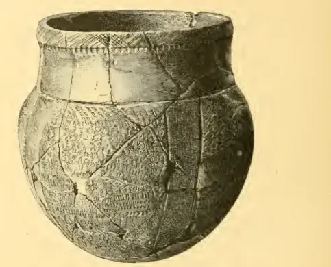 Fig. 3. — Earthen pot from WihConsin mound.