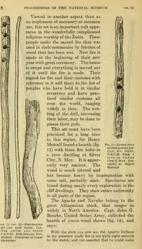 Fig. 13.— Lower stick OF fire-making set.