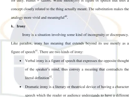figure of speech41. There are two kinds of irony: