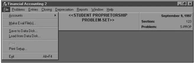 Figure 11:  File Menu 