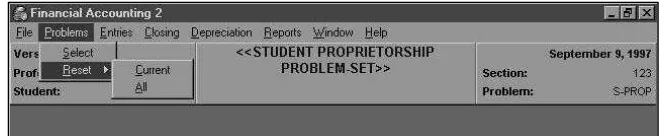 Figure 13:  Resetting Problems 