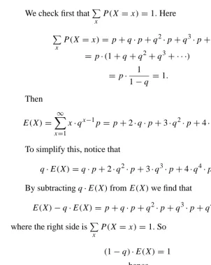 Figure 2.8 shows two random variables with the same mean value, ¼know = 3. If we didn’t ¼ and wanted to estimate ¼ by selecting an observation from one of these
