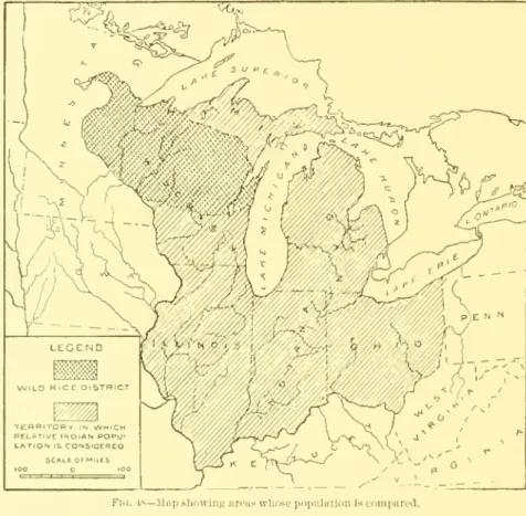 Fig. 48 — Map showinR area.s whose population i.s compared.