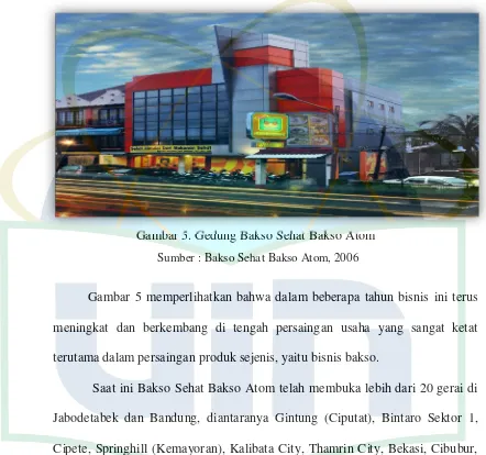 Gambar 5. Gedung Bakso Sehat Bakso Atom 