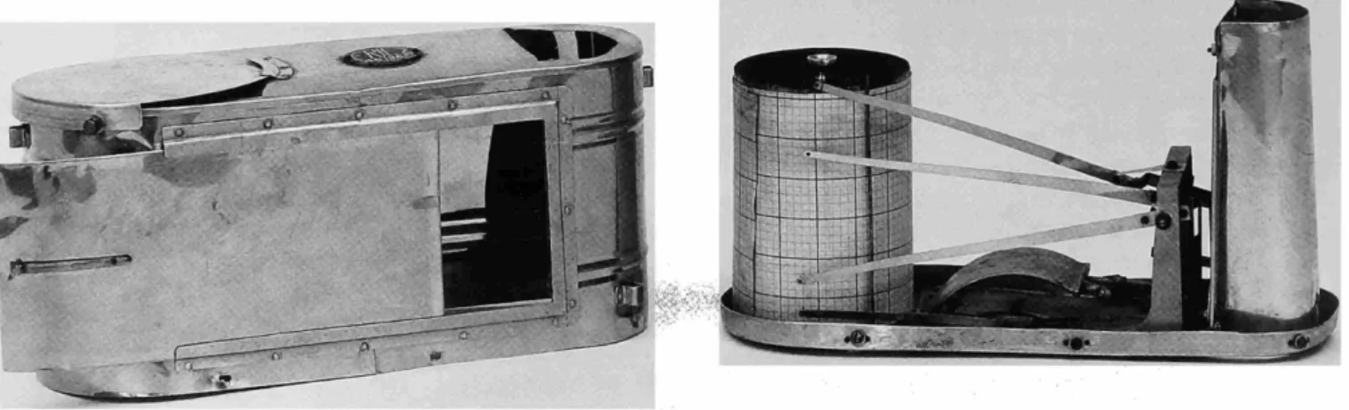 FIGURE 10.—S.P. Fergusson's balloon meteorograph designed in 1919. This represents the final development, in  terms of low weight and cost, of the Richard Brothers design concept exemplified by the instrument shown in  Figure 4B