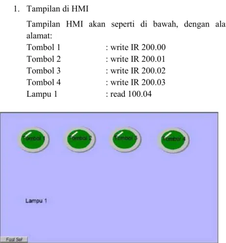 Gambar 75 : Tampilan Pada HMI 