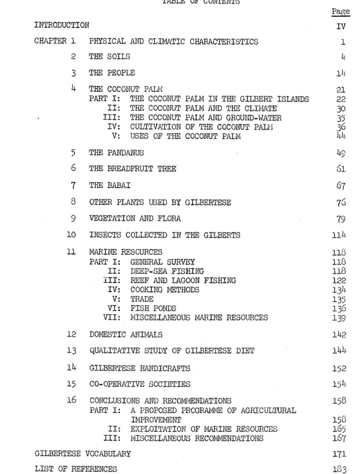 TABLE  OF  CONTENTS  INTRODUCTION 