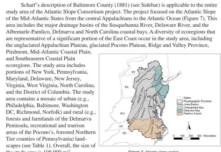 Table 1. Examples of urban and rural landscapes in the ASC study area.