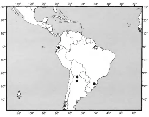 FIGURE 69.—Distribution map for Nostima maculata, new species.