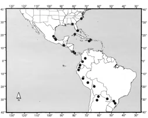 FIGURE 110.—Distribution map for Nostima slossonae Coquillett.