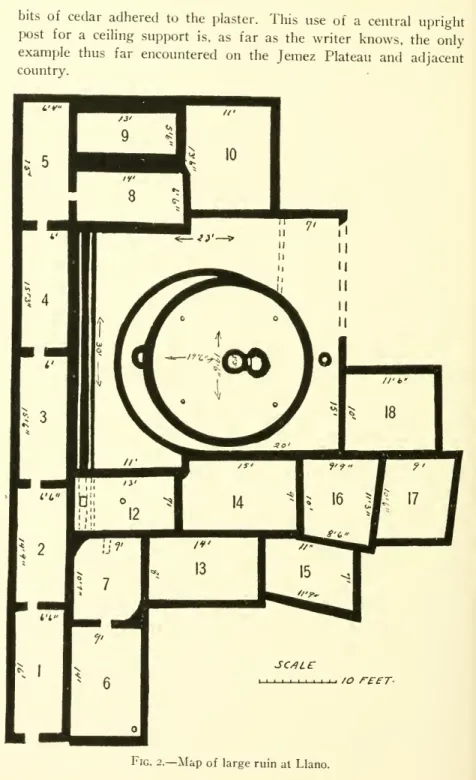 Fig. 2.— Map of large ruin at Llano.