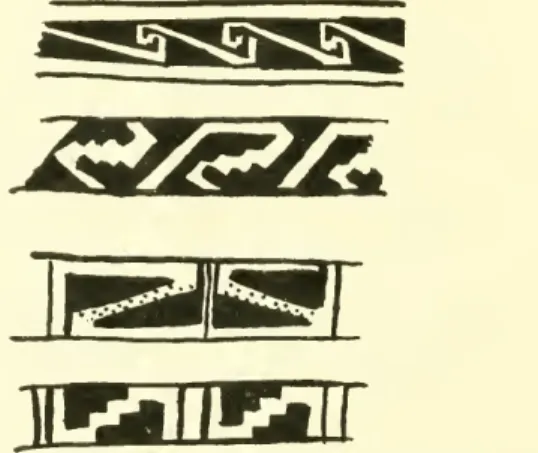 Fig. 12. — Interlocking fret design. From Oak Tree House, Mesa Verde National Park, Southwestern Colorado.