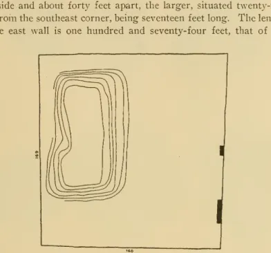 Fig. 121. — Ground plan of Compound between Adamsville and Casa Grande west one hundred and sixty-nine feet