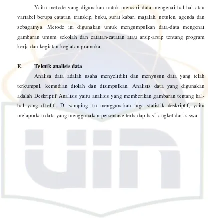 gambaran  umum  sekolah  dan  catatan-catatan  atau  arsip-arsip  tentang  program 