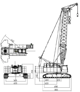 Tabel 3. 6. Crane Boom Lifting Capacity SANY 1100E