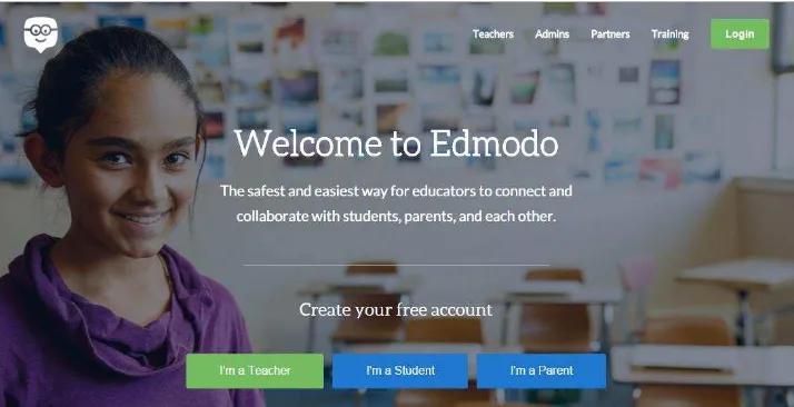 Figure 3. Edmodo Home Page 