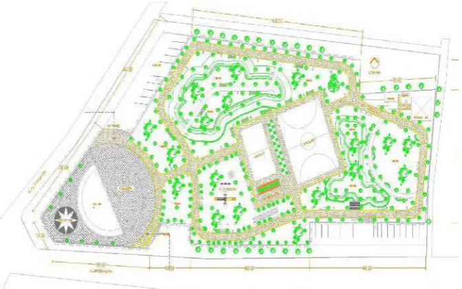 Gambar 3.3. SitePlan Taman Kota Tebing Tinggi