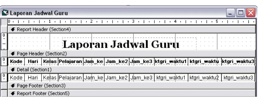 Gambar 4.9 Form Laporan Data Waktu 